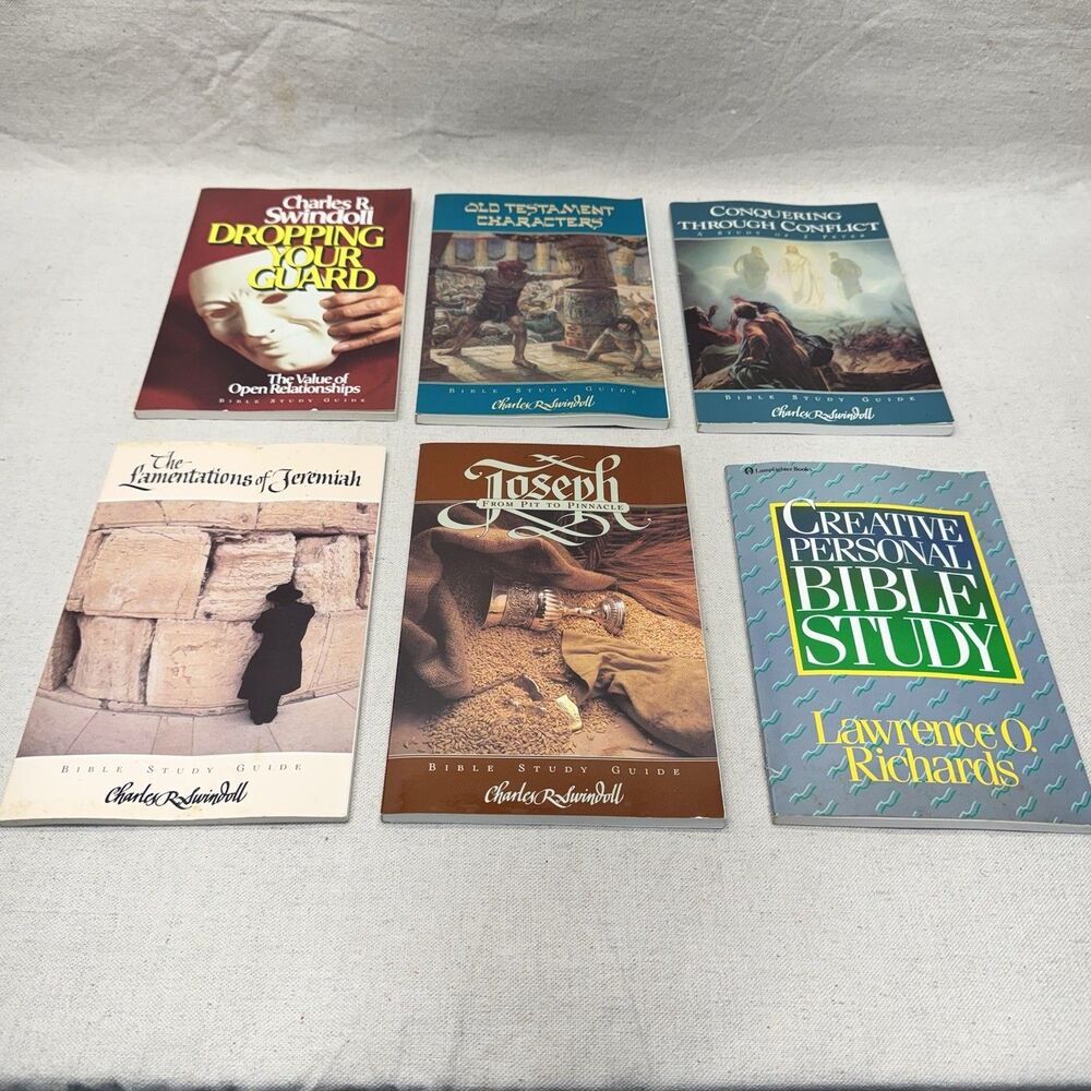 Charles R. Swindoll Bible Study Guides Lot of 5+ Jeremiah Joseph 2 Peter